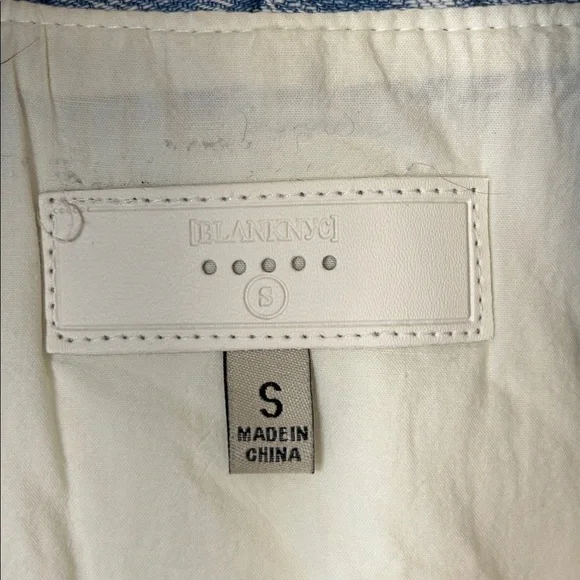 Blank NYC Making Memories Patchwork Quilted Jacket Denim Trim Oversized Small - Picture 9 of 14